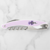 紫の蘭の花 ソムリエナイフ (裏面)