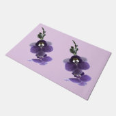 紫の蘭の花 ドアマット (アングル)