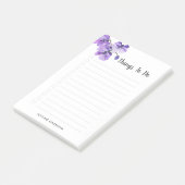 紫の蘭パーソナライズされた蘭のリスト ポストイット (アングル)