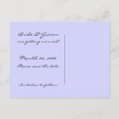 紫の蘭ポストカードを保存 案内ポストカード (裏面)