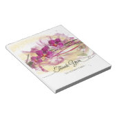 紫の蘭抽象芸術書道 ノートパッド (アングル)