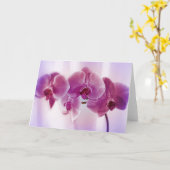 紫の蘭 カード (黄色い花)
