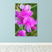 紫の蘭 キャンバスプリント (インサイチュ (ウッドフロア))