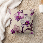 紫の蘭 クッション (ブランケット)