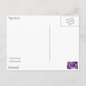 紫の蘭 ポストカード (裏面)