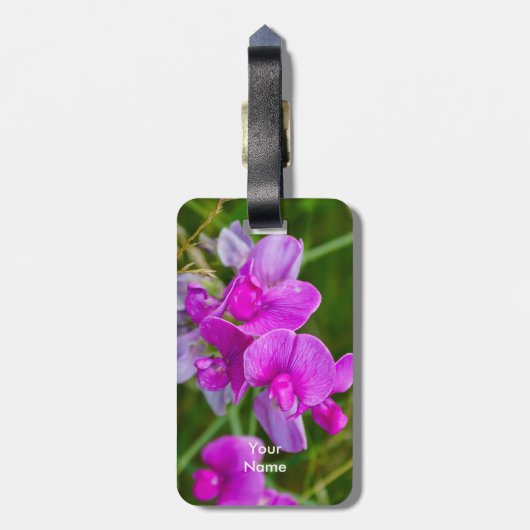 紫の蘭 ラゲッジタグ (裏面縦)