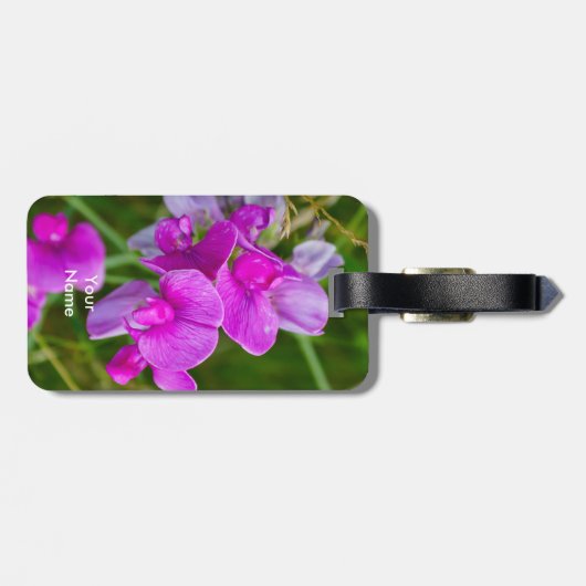 紫の蘭 ラゲッジタグ (裏面横)