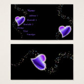 紫の虹のハート（星を黒に設定） (正面&裏面)