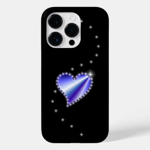 紫の虹のハート（星を黒に設定） Case-Mate iPhone 14 PROケース