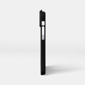 紫の虹のハート（星を黒に設定） iPhoneケース (左側面)
