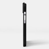 紫の虹のハート（星を黒に設定） iPhoneケース (左側面)