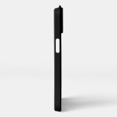 紫の虹のハート（星を黒に設定） iPhoneケース (右側面)