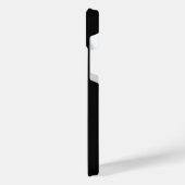 紫の虹のハート（星を黒に設定） iPhoneケース (左側面)