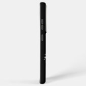 紫の虹のハート（星を黒に設定） SAMSUNG GALAXYケース (右側面)