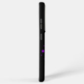 紫の虹のハート（星を黒に設定） SAMSUNG GALAXYケース (右側面)