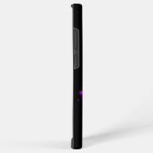 紫の虹のハート（星を黒に設定） SAMSUNG GALAXYケース (右側面)