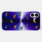 紫の虹の上の蝶 Case-Mate iPhoneケース (裏面 (横))