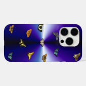 紫の虹の上の蝶 Case-Mate iPhoneケース (裏面 (横))