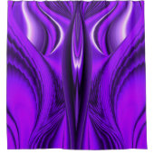 紫の虹の夢、天使の翼 シャワーカーテン (正面)