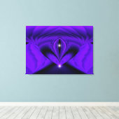 紫の虹の夢、2つ星 キャンバスプリント (インサイチュ (ウッドフロア))