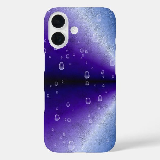 紫の虹の雨滴 Case-Mate iPhoneケース (裏面)