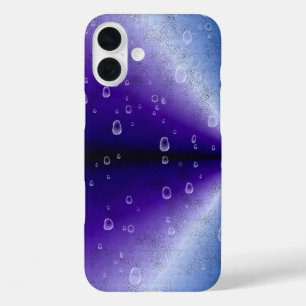 紫の虹の雨滴 iPhone 16 PLUSケース