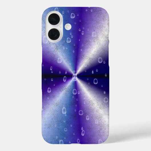 紫の虹の雨滴 Case-Mate iPhoneケース (裏面)