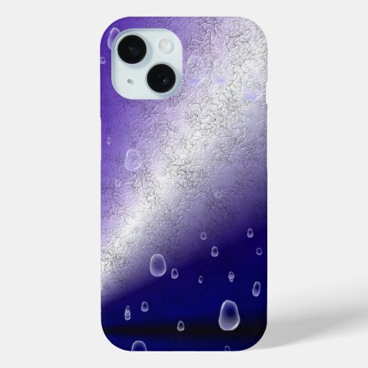 紫の虹の雨滴 Case-Mate iPhoneケース (裏面)