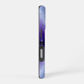 紫の虹の雨滴 iPhoneケース (右側面)