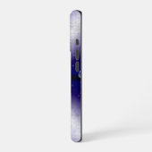 紫の虹の雨滴 iPhoneケース (左側面)