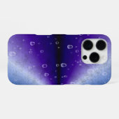 紫の虹の雨滴 iPhoneケース (裏面横)