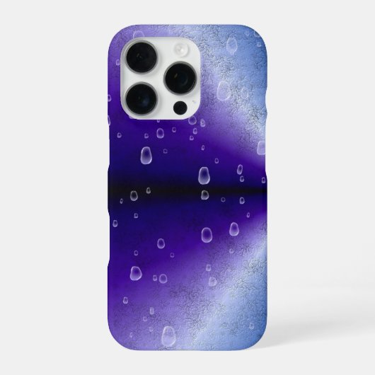 紫の虹の雨滴 iPhoneケース (裏面)