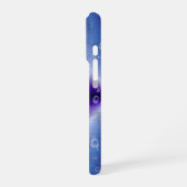 紫の虹の雨滴 iPhoneケース (左側面)