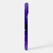 紫の虹の雨滴 iPhoneケース (右側面)