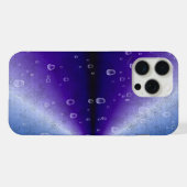 紫の虹の雨滴 iPhoneケース (裏面横)