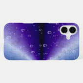 紫の虹の雨滴 iPhoneケース (裏面横)