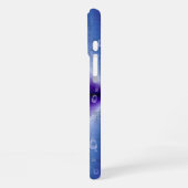 紫の虹の雨滴 iPhoneケース (左側面)