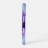 紫の虹の雨滴 iPhone 16ケース (右側面)