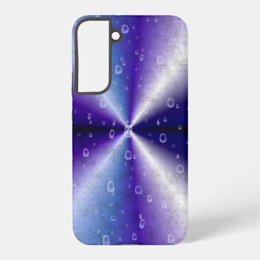 紫の虹の雨滴 SAMSUNG GALAXYケース (裏面)
