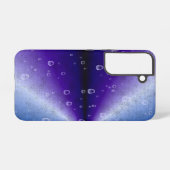 紫の虹の雨滴 SAMSUNG GALAXYケース (裏面横)