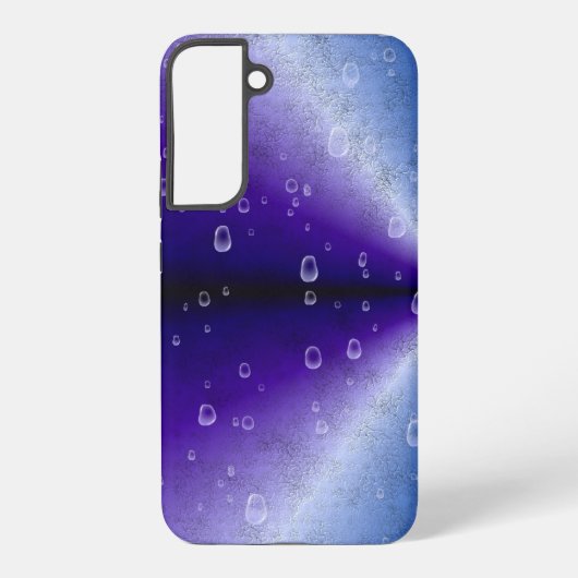 紫の虹の雨滴 SAMSUNG GALAXYケース (裏面)