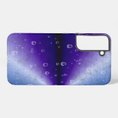 紫の虹の雨滴 SAMSUNG GALAXYケース (裏面横)