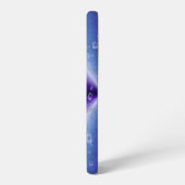 紫の虹の雨滴 SAMSUNG GALAXYケース (左側面)