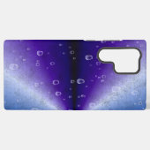 紫の虹の雨滴 SAMSUNG GALAXYケース (裏面横)