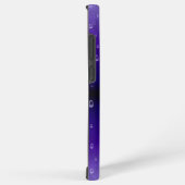 紫の虹の雨滴 SAMSUNG GALAXYケース (右側面)