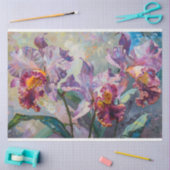 紫の虹彩の切り離し 薄葉紙 (クラフト)