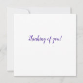 紫の虹彩の動考えき – の皆さん (裏面)