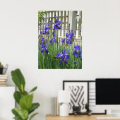 紫の虹彩写真 ポスター (ホームオフィス)