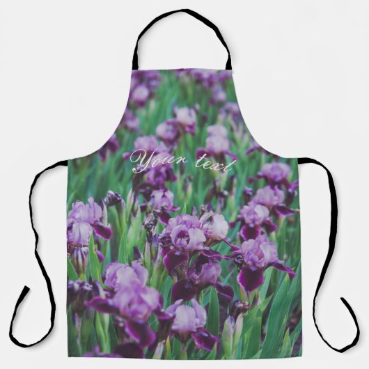 紫の虹彩 エプロン (正面)