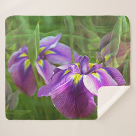 紫の虹彩 シェルパブランケット